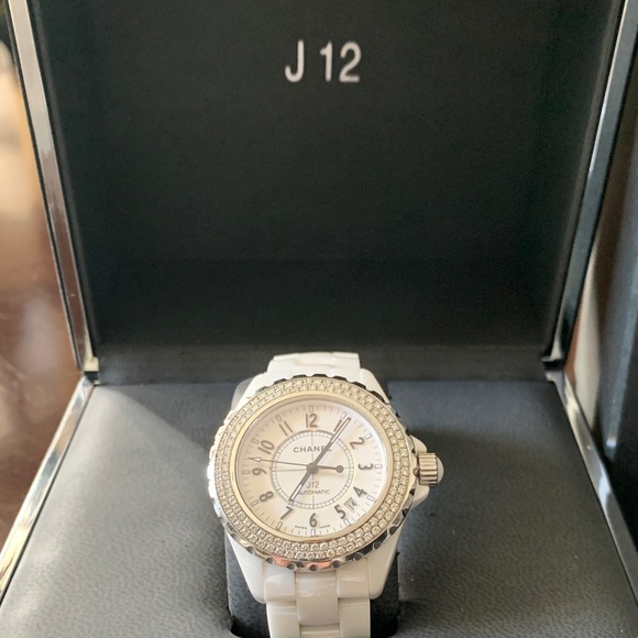CHANEL J12 Silver and White Watch - Picture 1 of 13